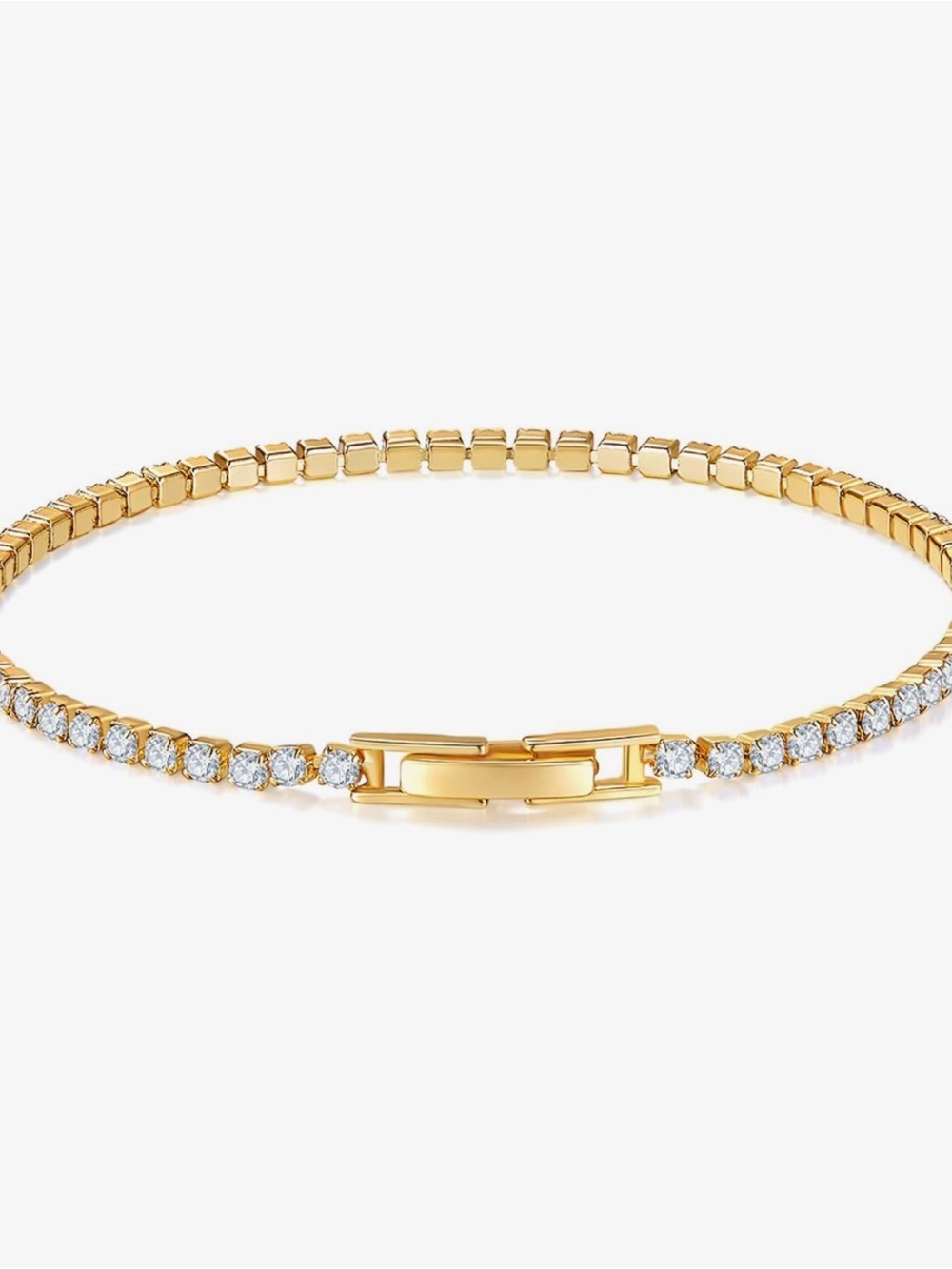 MINDIHA Gold Tennis Bracelet